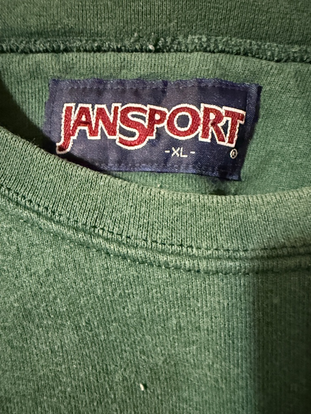 JanSport Men’s XL Forest Green Crewneck Sweatshirt - Picture 2 of 5